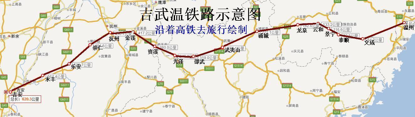 吉武铁路最新路线图详解