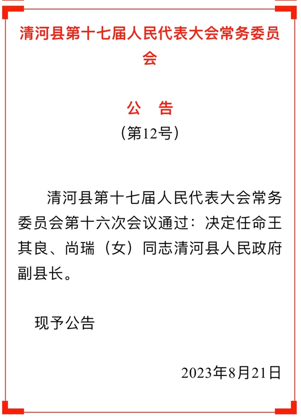 新河县文化局人事任命动态更新